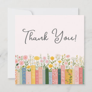 Floral Storybook Her Next Chapter Bridal Shower Thank You Card