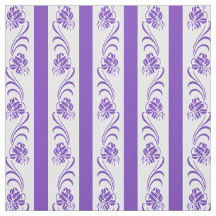 Floral stripes pattern fabric