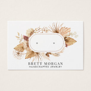 Floral Stud Earring Jewellery Display Cards
