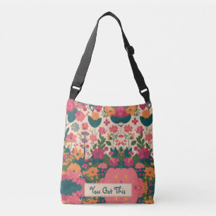 Floral Student  Crossbody Bag