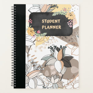 FLORAL STUDENT WEEKLY PLANNER
