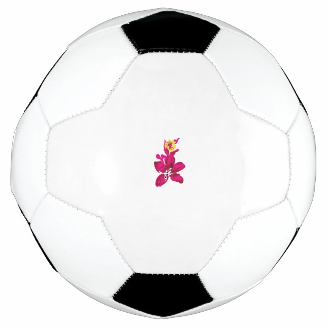 Floral Style, ArtyClick Crimson, Light Gold Football (Front)