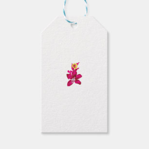 Floral Style, ArtyClick Crimson, Light Gold Gift Tags