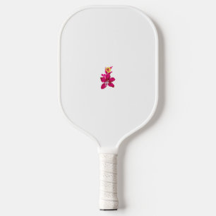 Floral Style, ArtyClick Crimson, Light Gold Pickleball Paddle