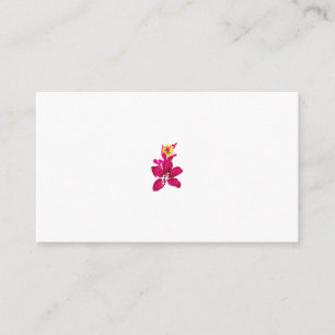 Floral Style, ArtyClick Crimson, Light Gold Place Card