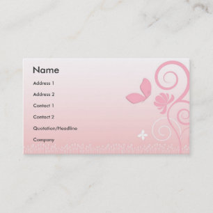 Floral Style Business Card
