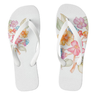 Floral-style Flip Flops