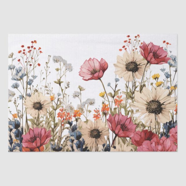 Floral Sublimation Tissue Paper (Front)