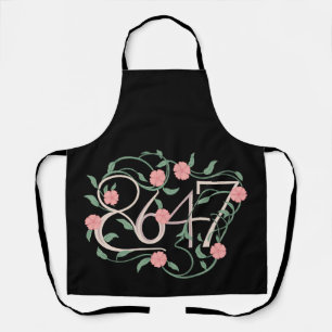 Floral Subtle Anti Trump 8647 86 47 Boho Apron