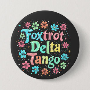 Floral Subtle Anti Trump 8647 Anti Maga  7.5 Cm Round Badge