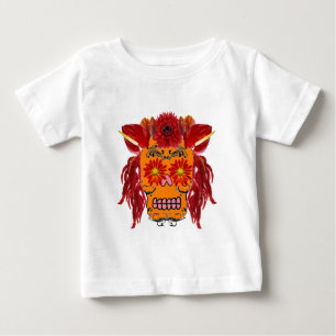 Floral Sugar Skull Baby T-Shirt