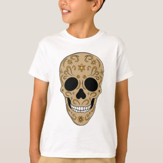 Floral Sugar Skull Dia de los Muertos T-Shirt
