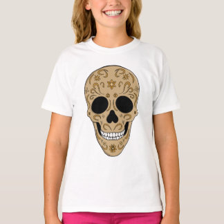 Floral Sugar Skull Dia de los Muertos T-Shirt