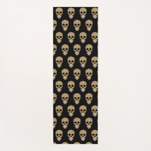 Floral Sugar Skull Dia de los Muertos Yoga Mat