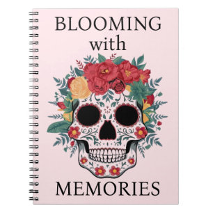 Floral Sugar Skull Notebook