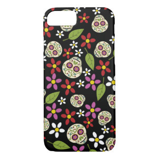 Floral Sugar Skulls iPhone 7 Case