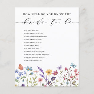 Floral Summer How Well Do you Know the Bride to be
