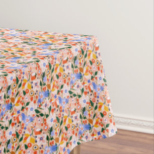 Floral Summer Wildflowers Blooming Garden  Tablecloth