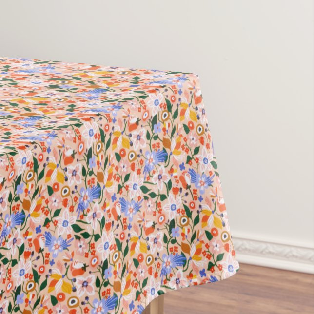 Floral Summer Wildflowers Blooming Garden  Tablecloth (In Situ)