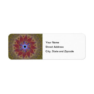 Floral Sundial Return Address Labels