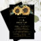 Floral Sunflower 60th Birthday Party Gold