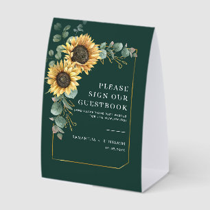 Floral Sunflower Eucalyptus our Guestbook
