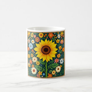 Floral Sunflower Mug