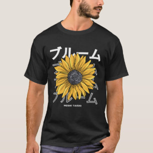 Floral Sunflower Streetwear Aesthetic Fashion Grap T-Shirt