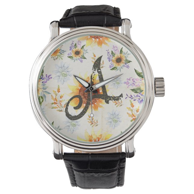 Floral Sunflower Watch (Front)