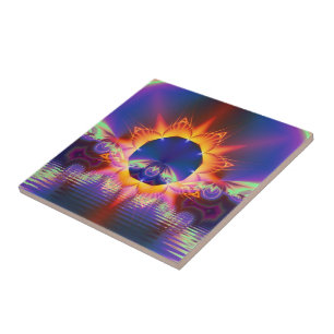 Floral Sunset Trivet Tile