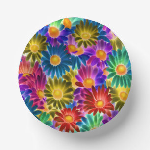Floral Sunshine #444 - Paper Bowl Plate