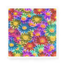 Floral Sunshine #444 - Paper Napkin