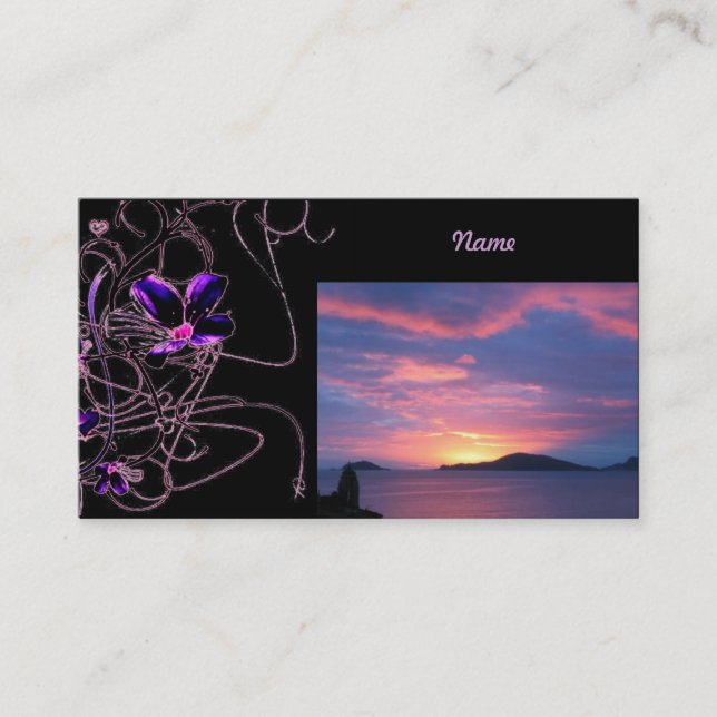 Floral Sunshine Business Card (Front)