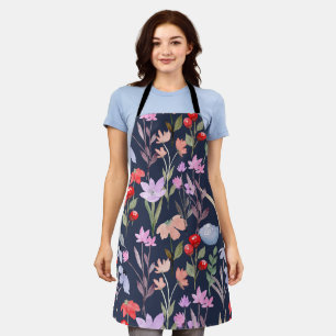 Floral Surface Pattern Fashion Botanical Apron