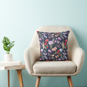 Floral Surface Pattern Fashion Botanical Cushion