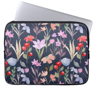 Floral Surface Pattern Fashion Botanical Laptop Sleeve