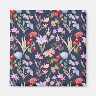 Floral Surface Pattern Fashion Botanical Magnet