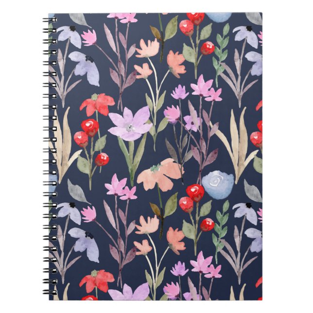 Floral Surface Pattern Fashion Botanical           Notebook (Front)