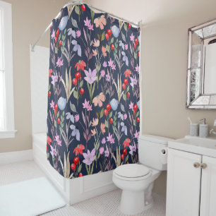 Floral Surface Pattern Fashion Botanical           Shower Curtain