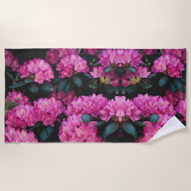 Floral Surface Pattern-Fashion Decorative abstract Beach Towel (Front)
