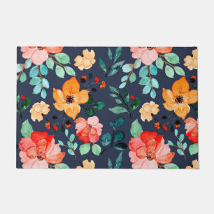 Floral Surface Pattern- Fashion Decorative Spring Doormat