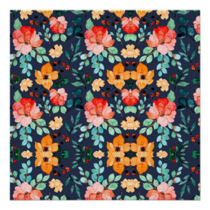 Floral Surface Pattern- Fashion Decorative Spring  Poster