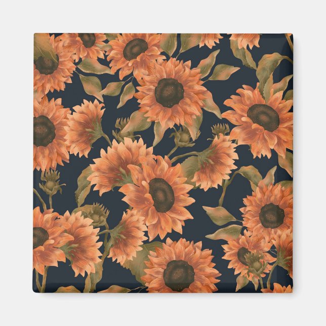 Floral Surface Pattern-Fashion Decorative Tropical Magnet (Front)