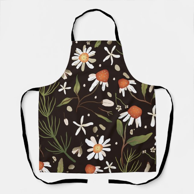 Floral Surface Pattern Fashion Spring              Apron (Front)