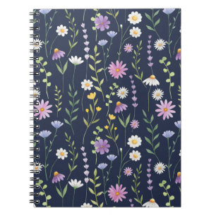 Floral Surface Pattern-Fashion Spring Flowers      Notebook