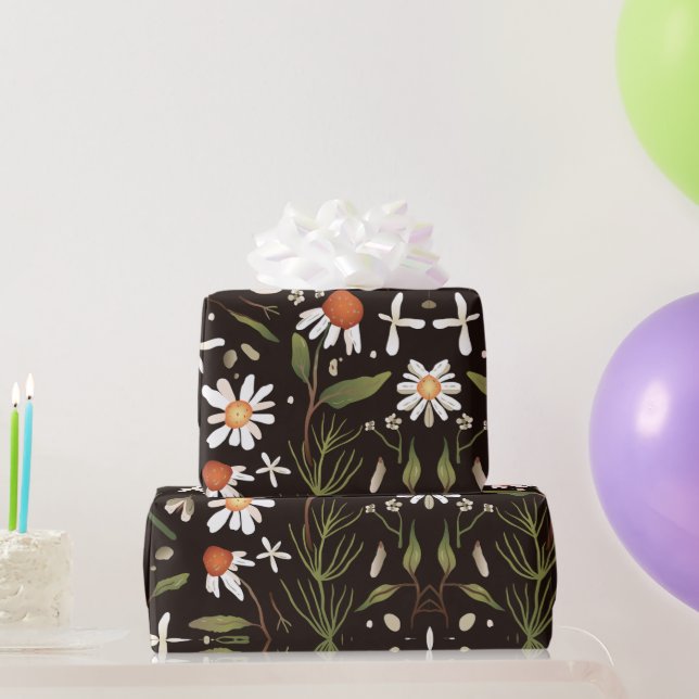Floral Surface Pattern Fashion Spring              Wrapping Paper (Party Gifts)