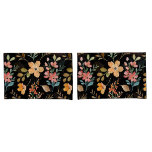 Floral Surface Pattern- Fashion Watercolor Spring  Pillowcase