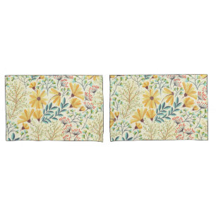 Floral Surface Pattern- Stylish Abstract Wallpaper Pillowcase