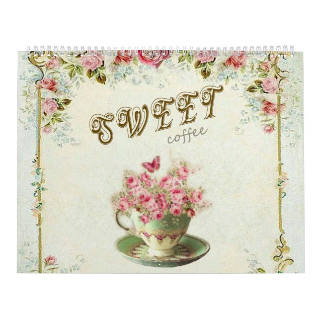 Floral sweet coffee calendar (Cover)
