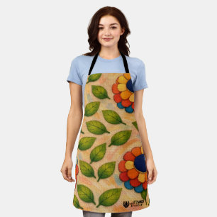 Floral Swirl Apron
